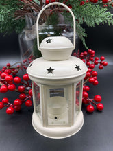 Christmas Tea Light White Lantern