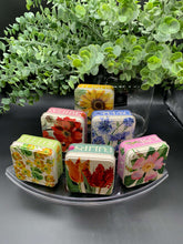 Floral Square Tins