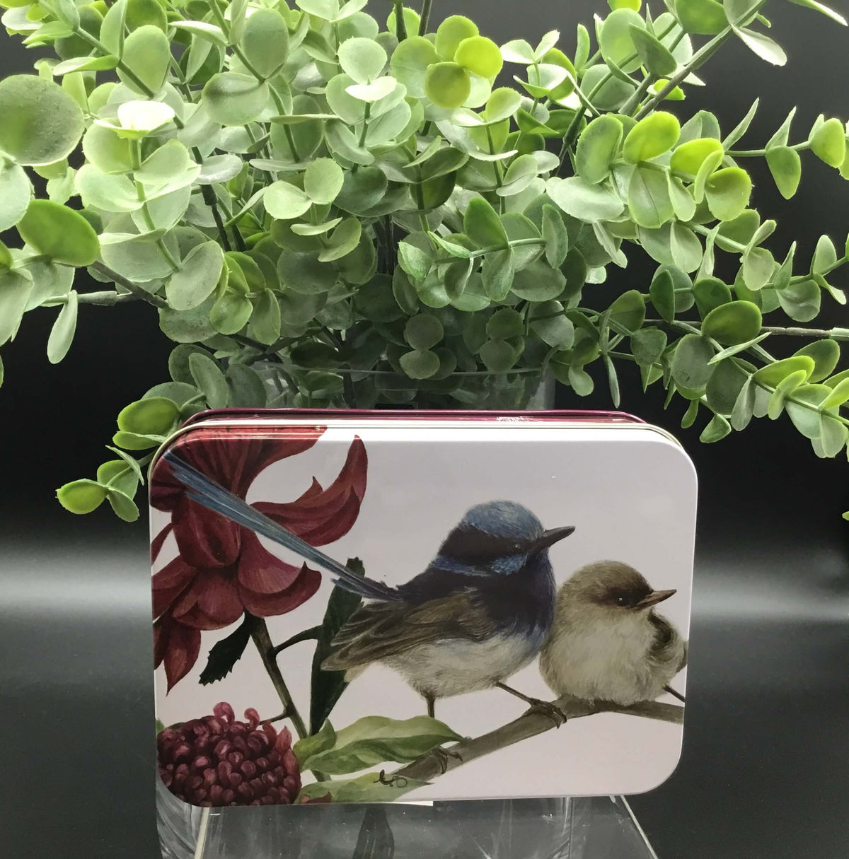 Blue Wren Small Tin
