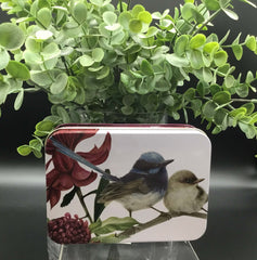 Blue Wren Small Tin