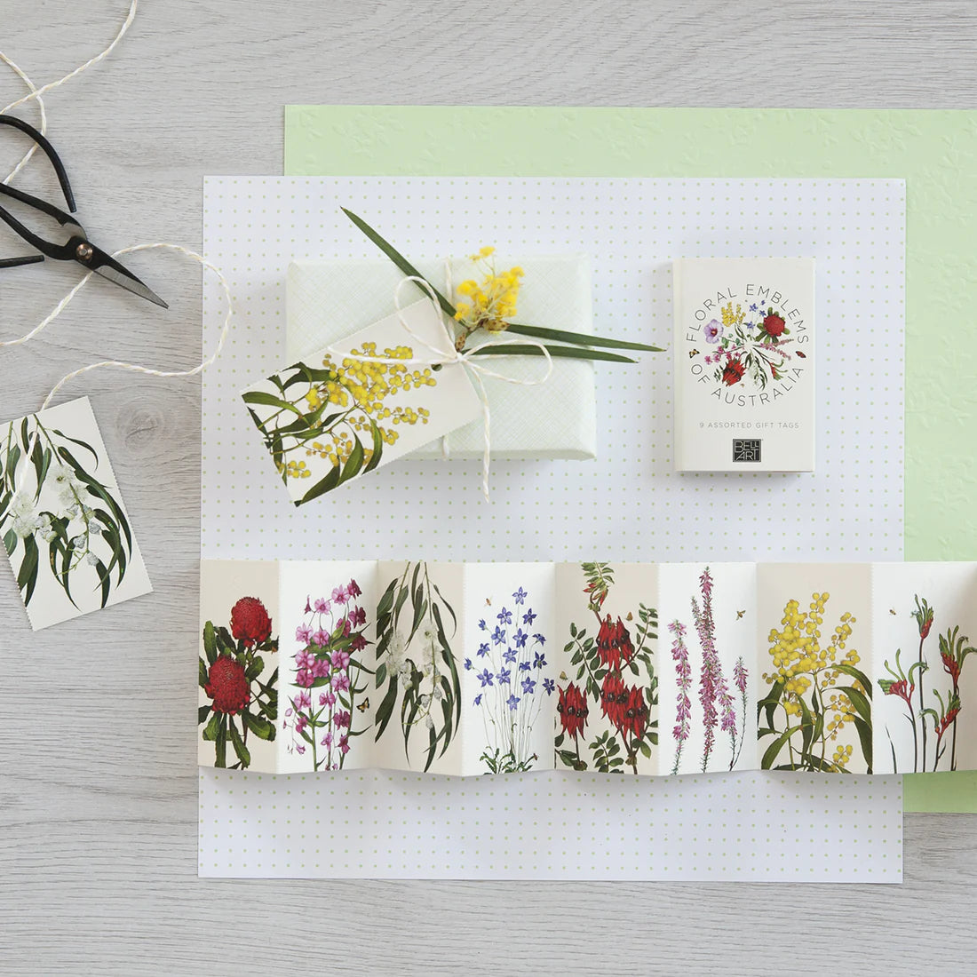 Australian Floral Emblems Gift-Tag Wallet