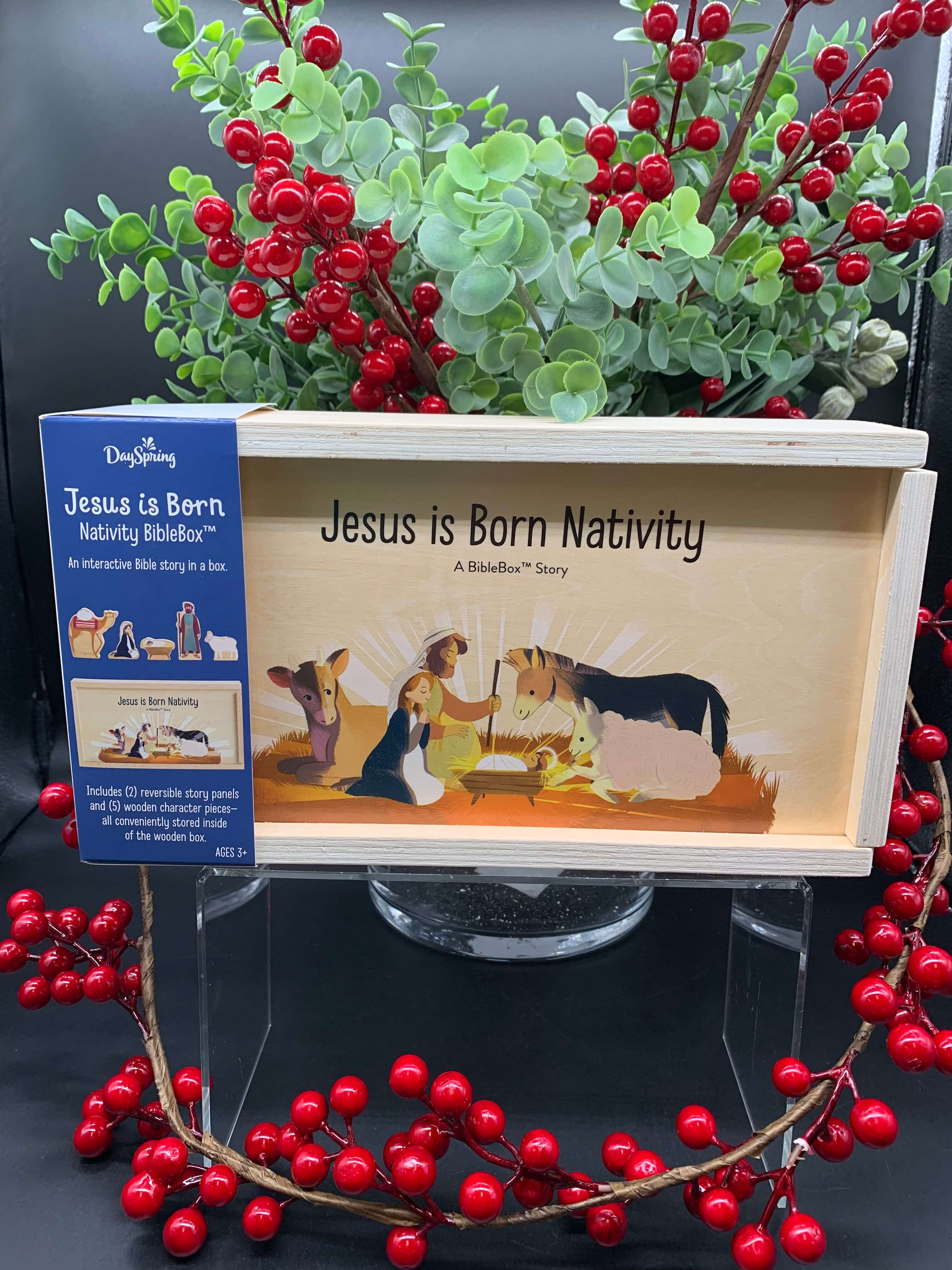 Jesus is Born Nativity Biblebox