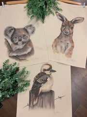 Australian Animal Tea towels