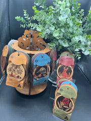 Australian Individual Wooden Coasters