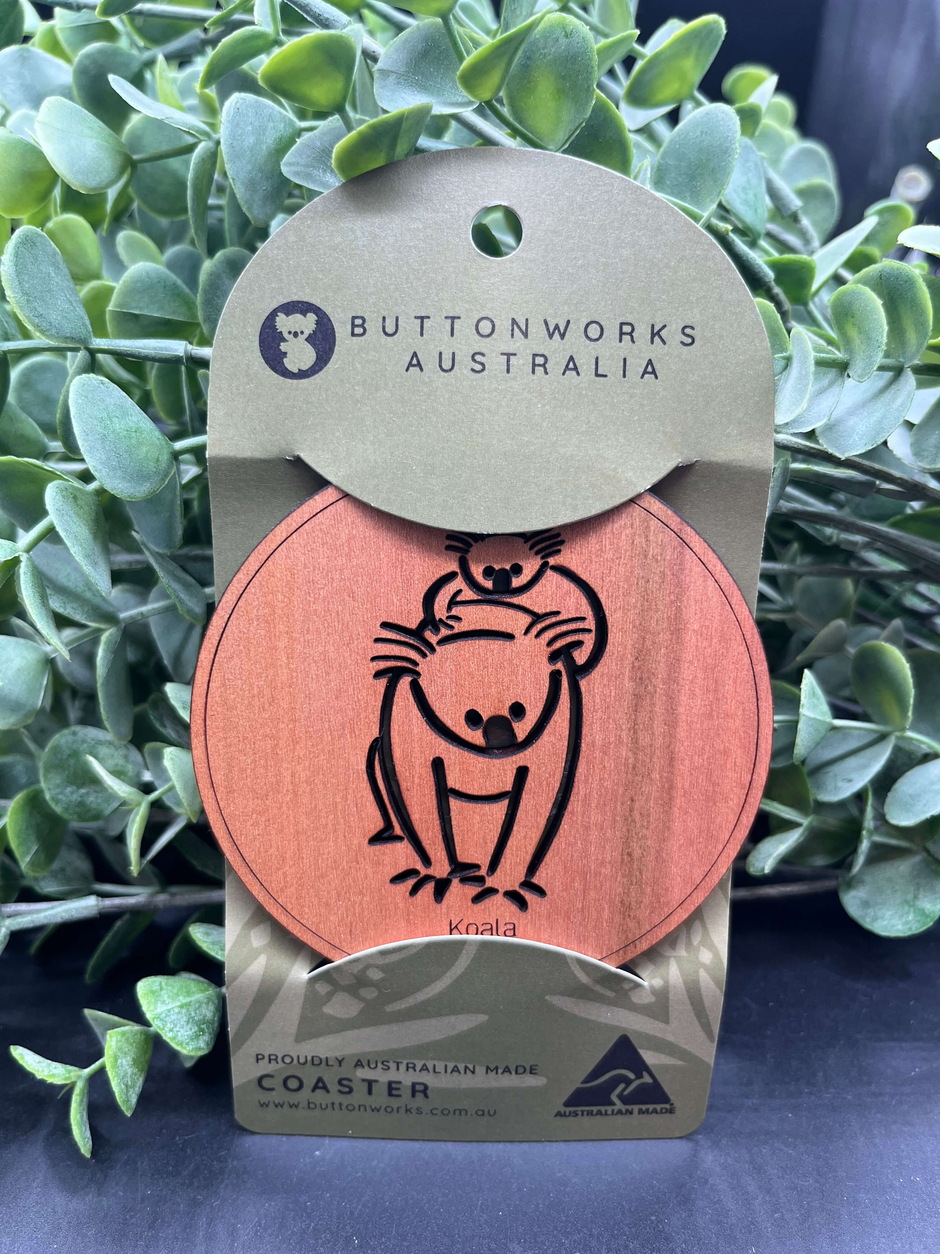 Australian Individual Wooden Coasters