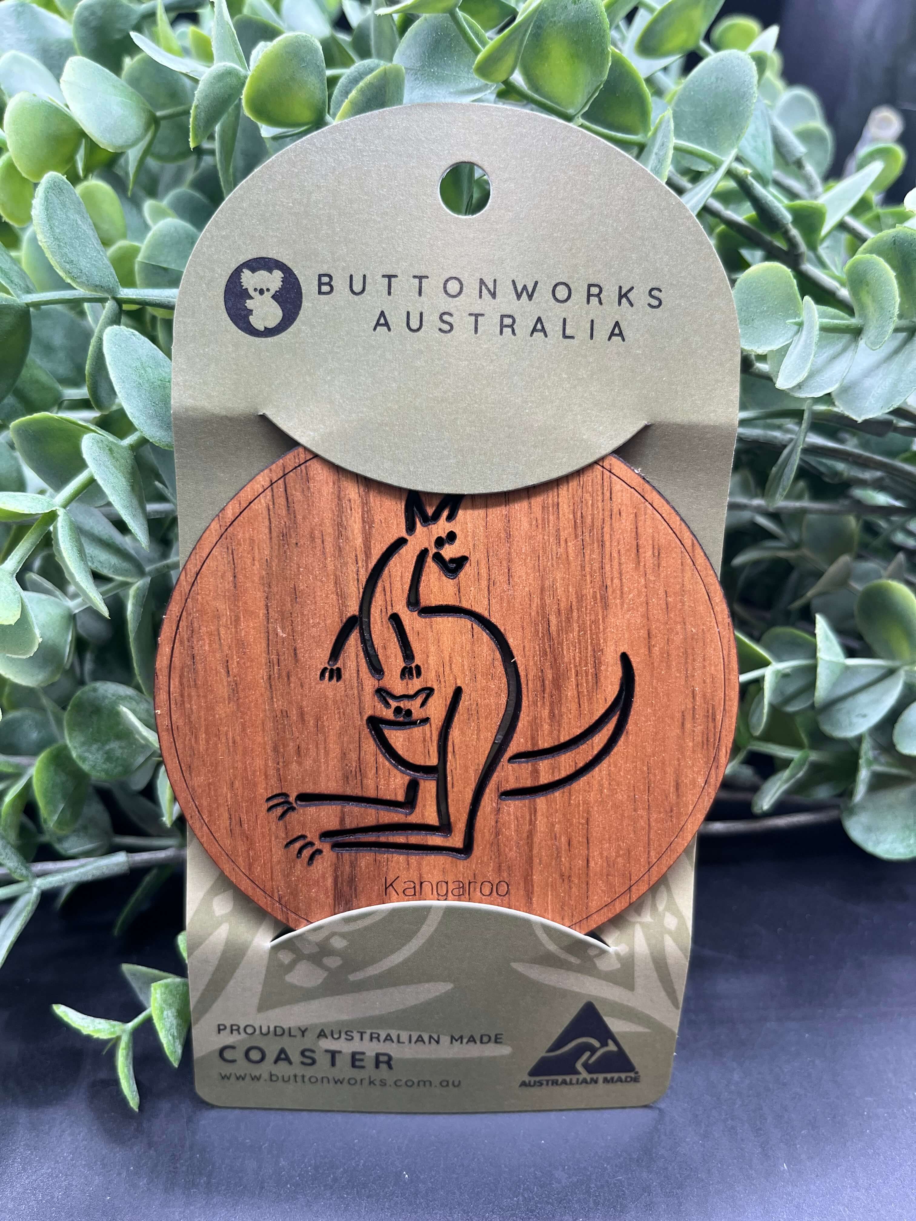 Australian Individual Wooden Coasters