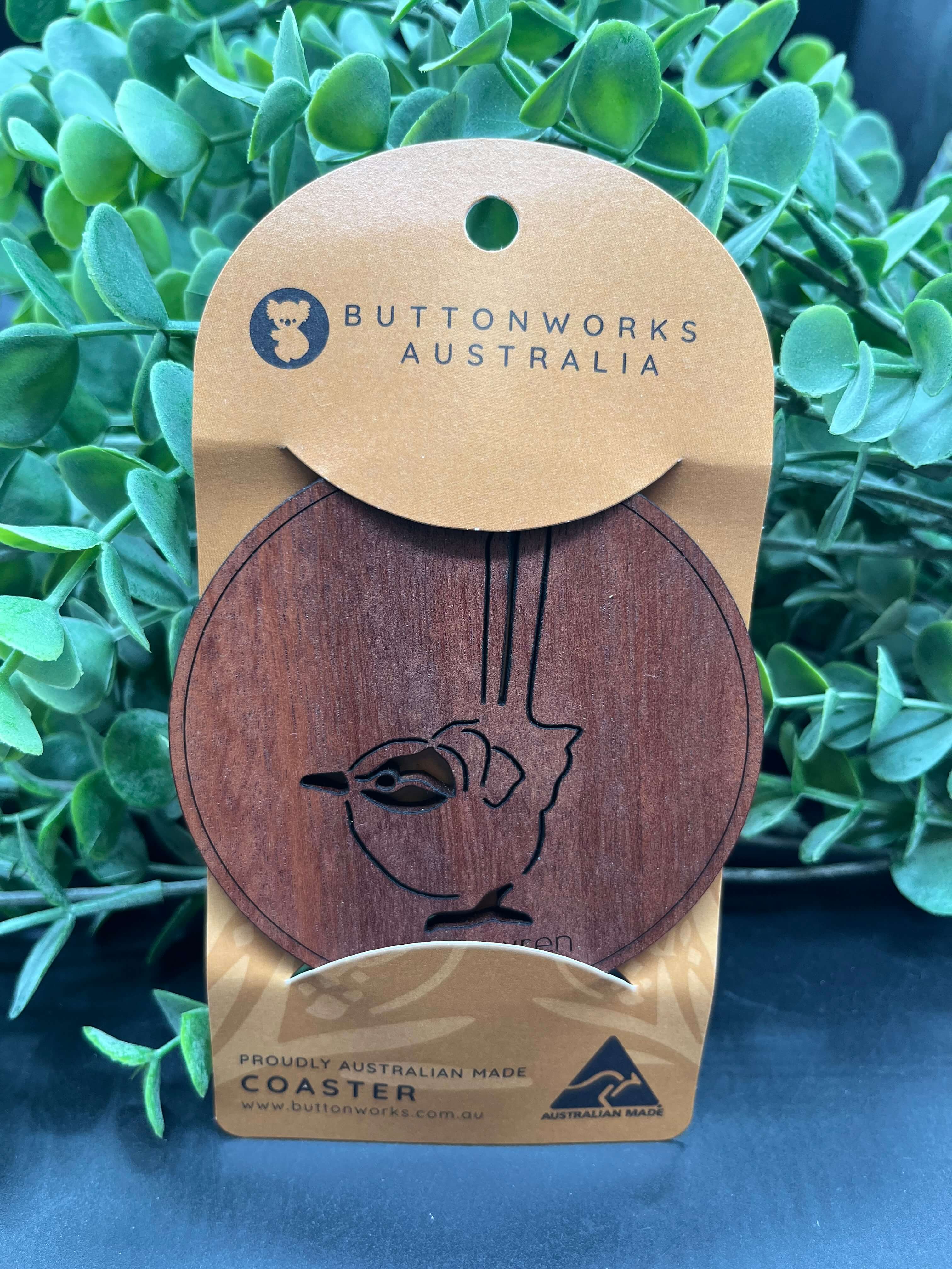 Australian Individual Wooden Coasters