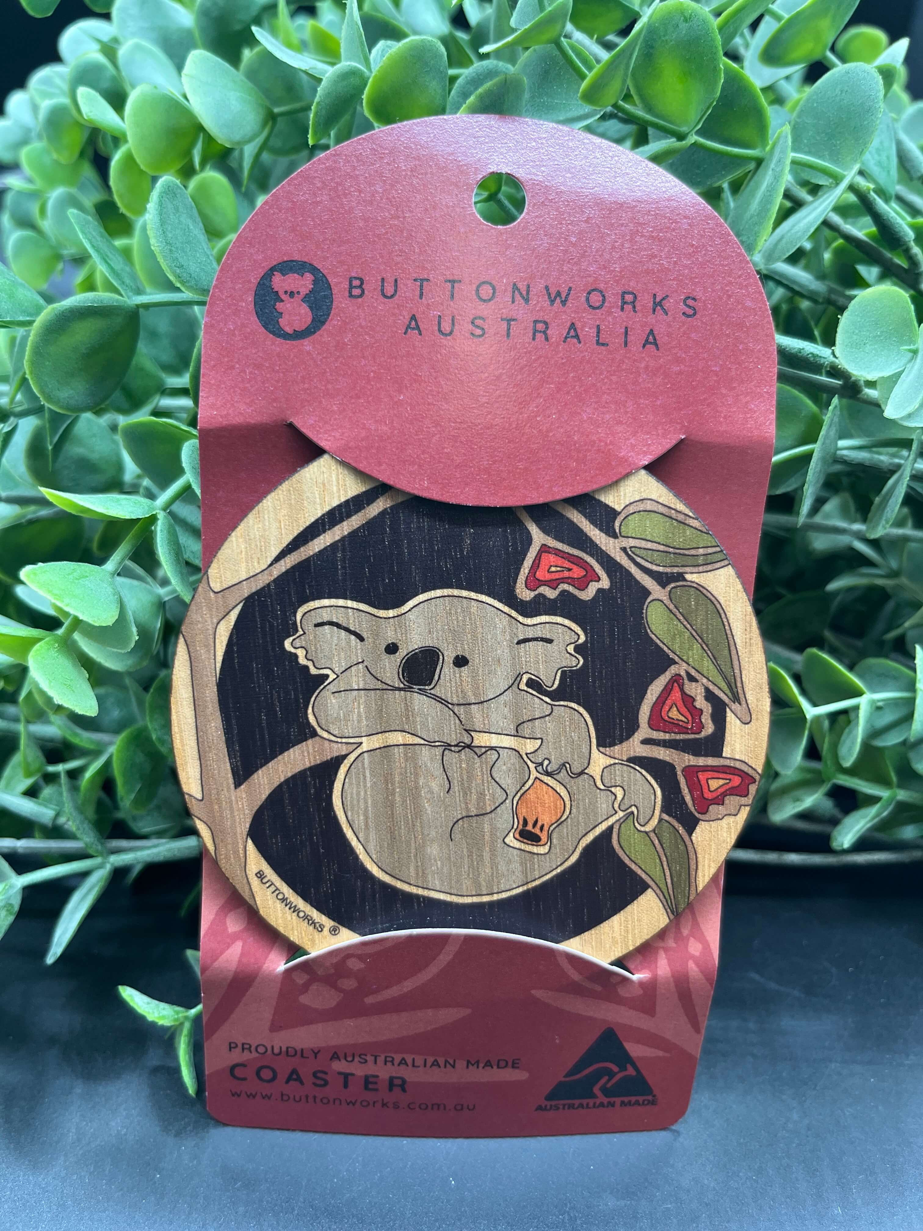 Australian Individual Wooden Coasters