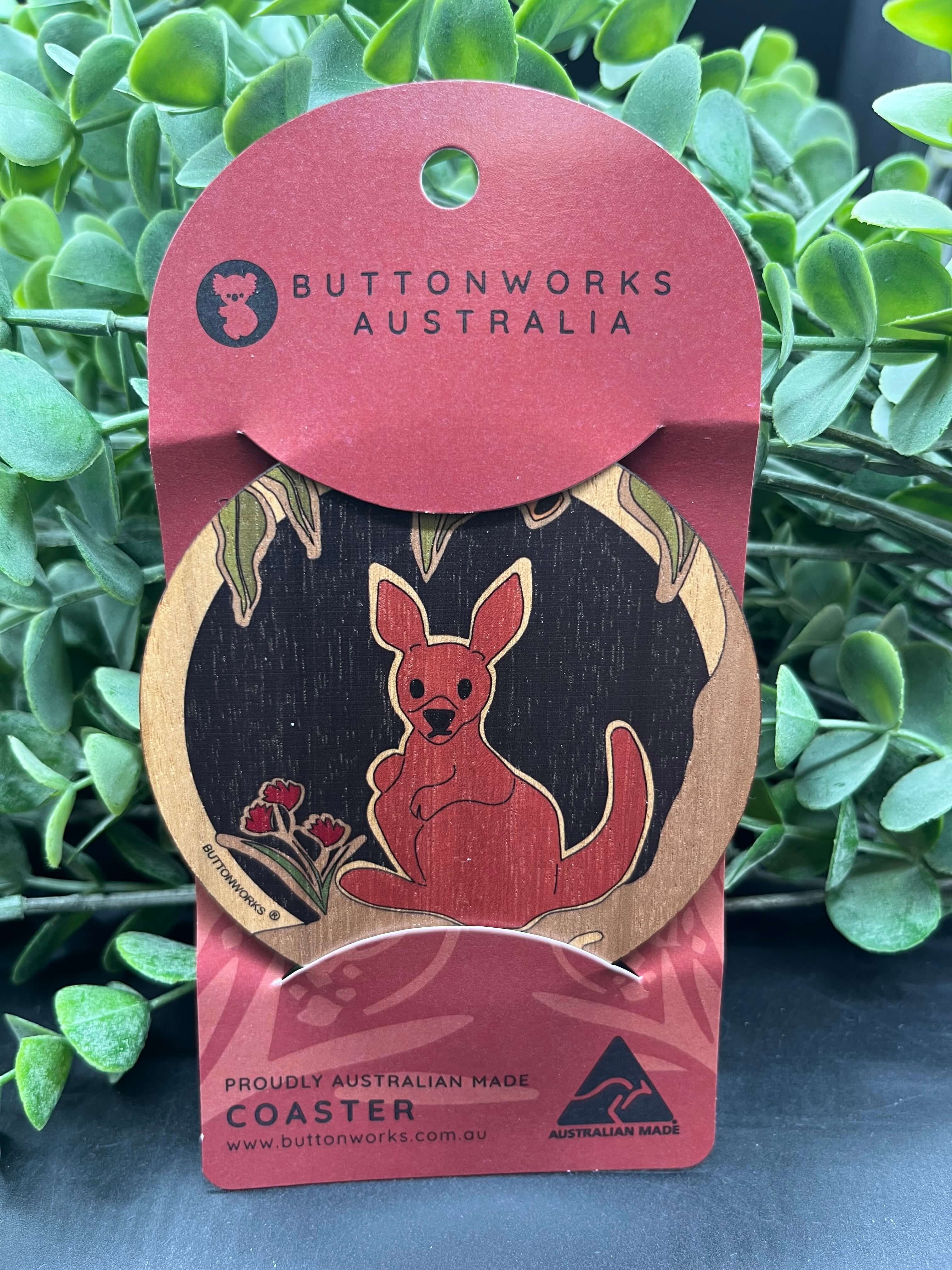 Australian Individual Wooden Coasters