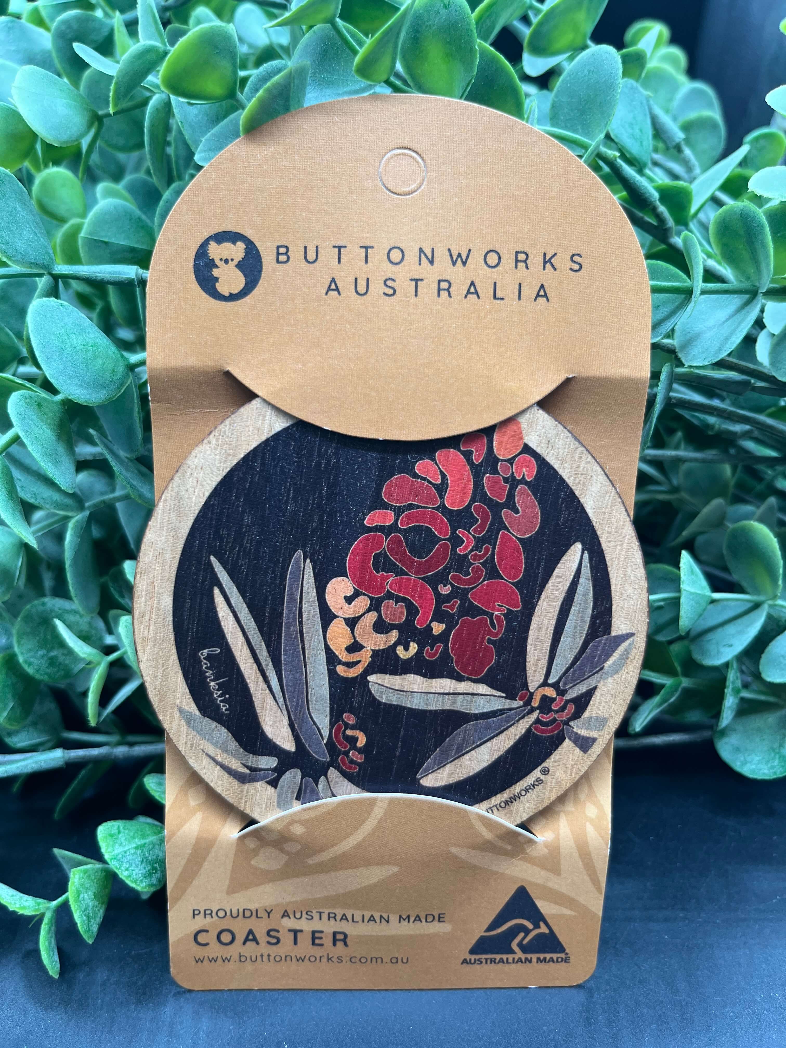 Australian Individual Wooden Coasters