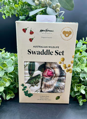 Australian Wildlife Swaddle Set