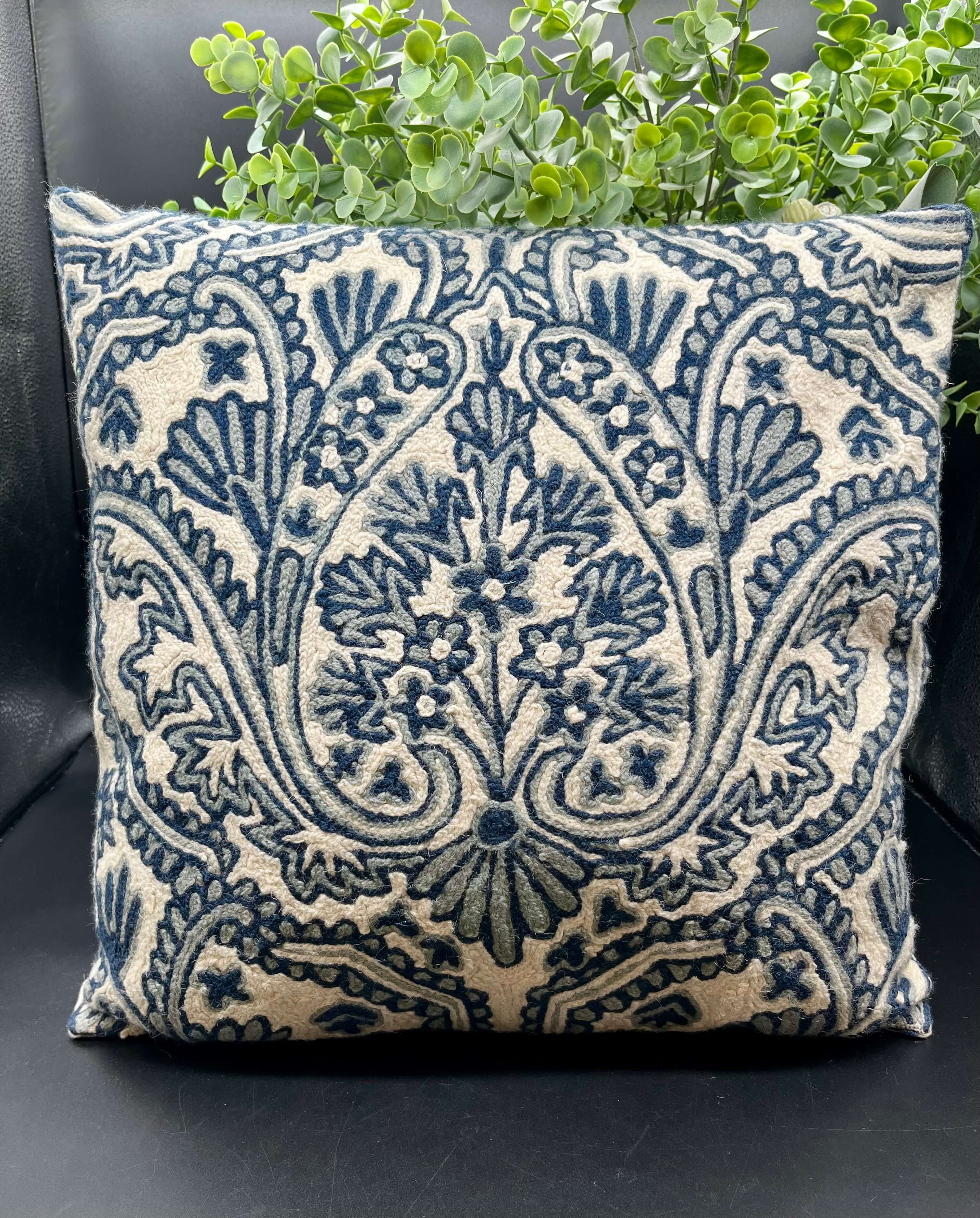 Handmade Chain Stitched Cushion Covers