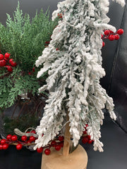 Christmas Frosted Down Swept Pine 46cm Tree