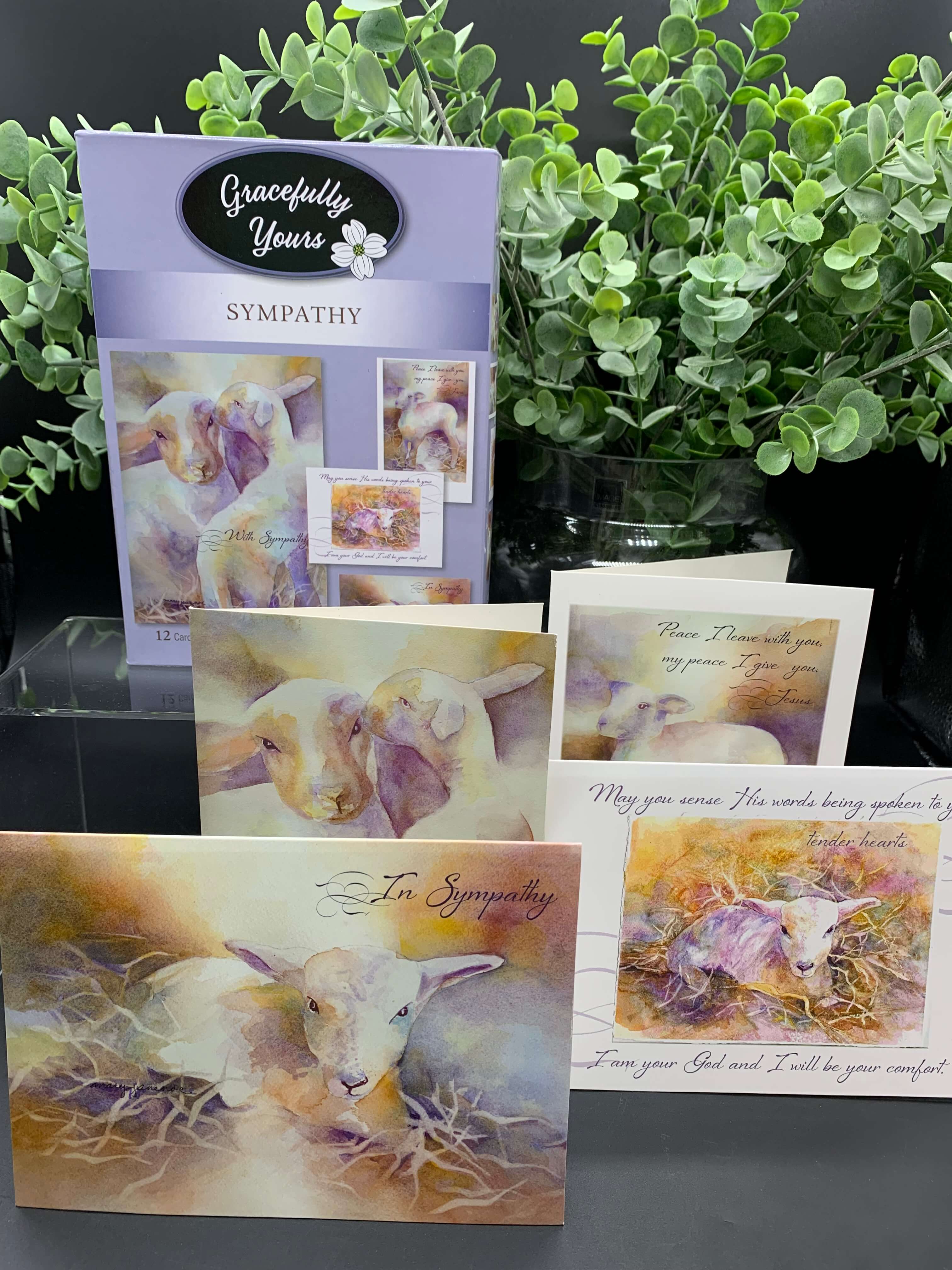 "Gracefully Yours" Sympathy Boxed Cards