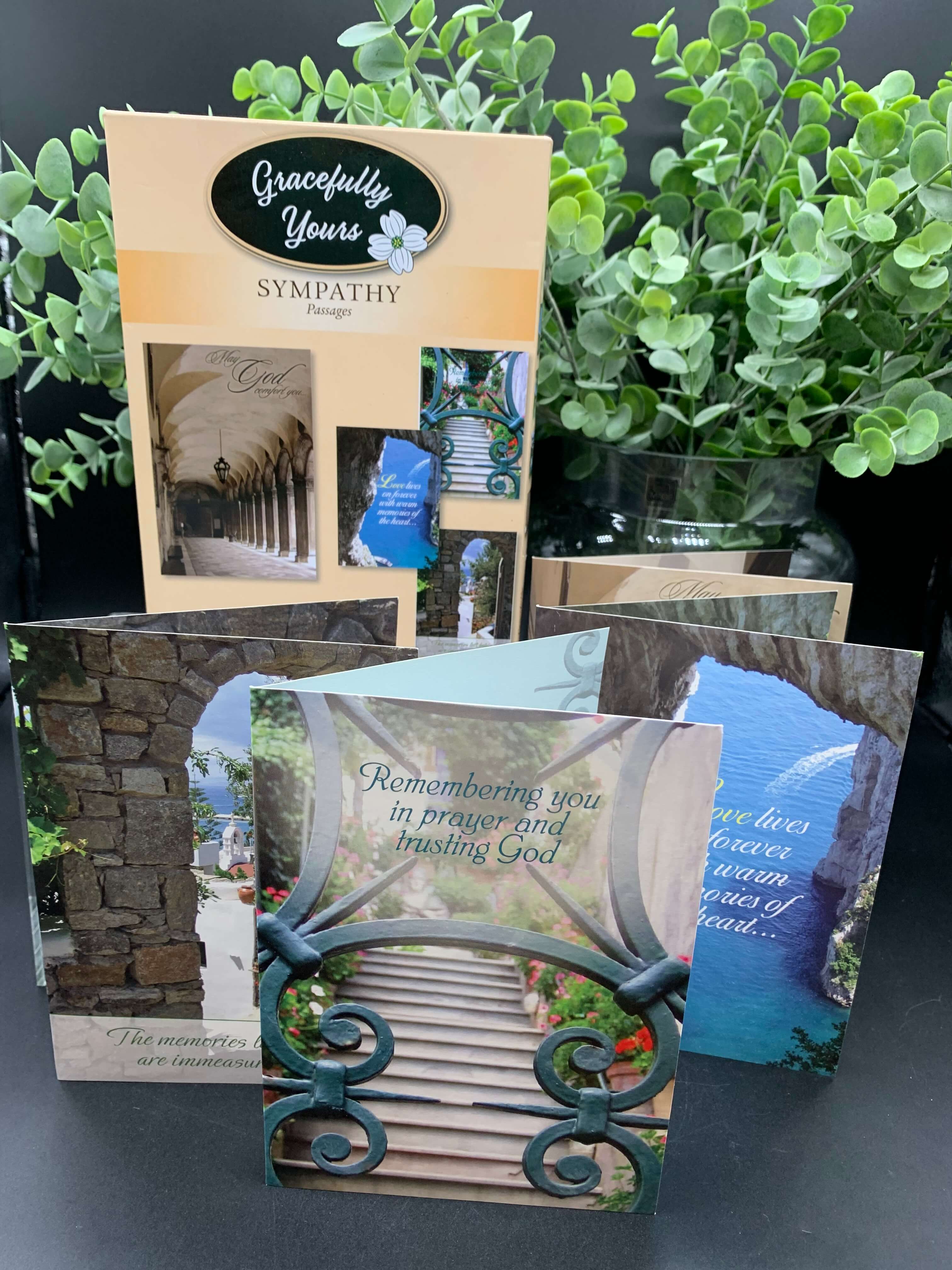 "Gracefully Yours" Sympathy Boxed Cards