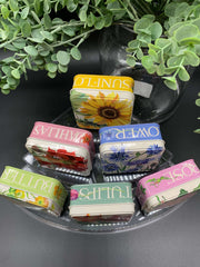Floral Square Tins