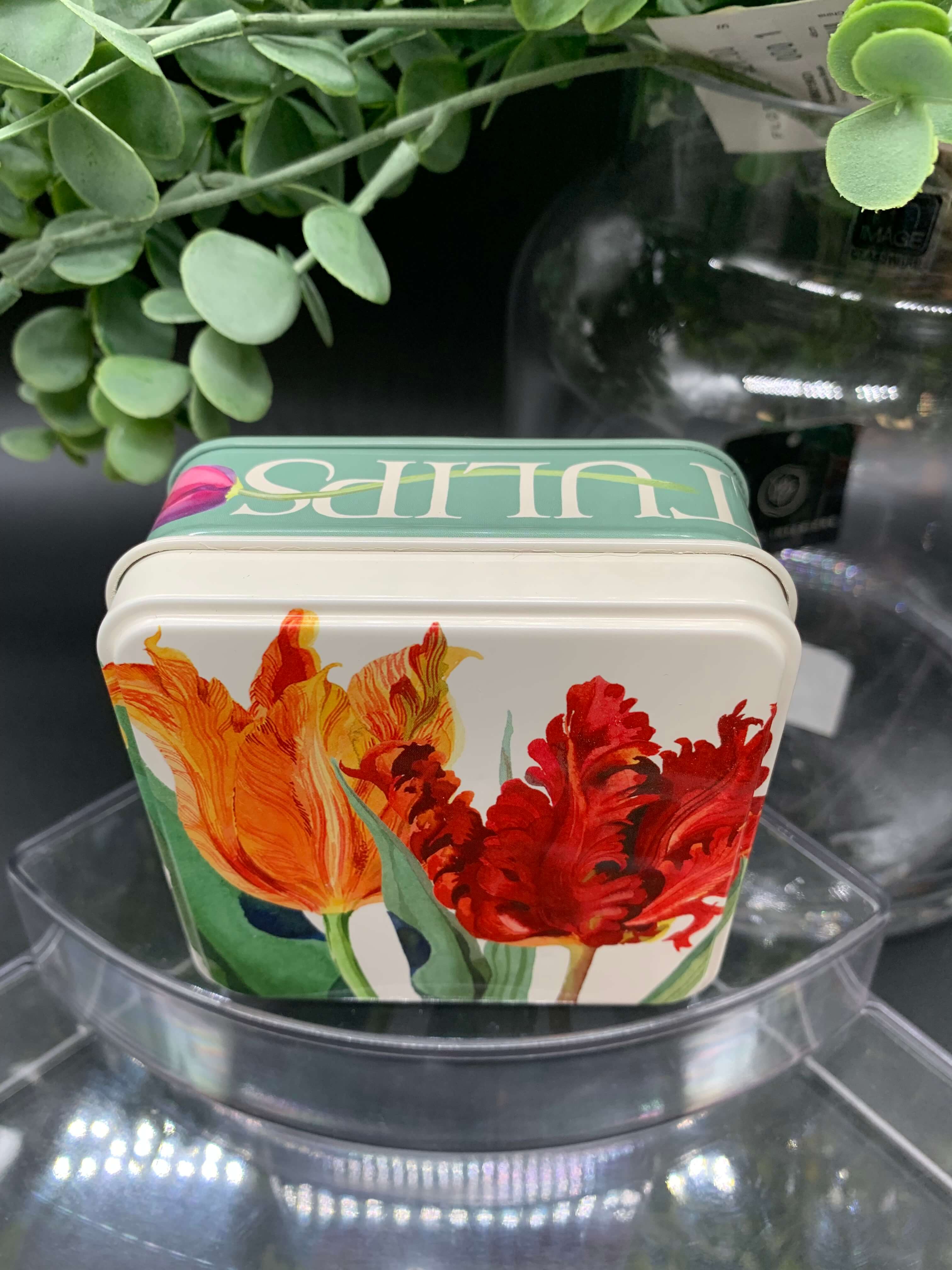 Floral Square Tins