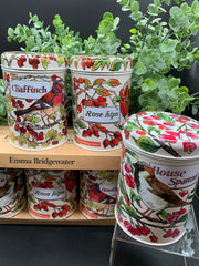 Tin Bird Canisters