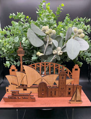 Australian Wooden Sydney Scape