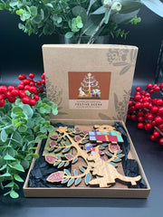Australian Wooden Christmas Scene