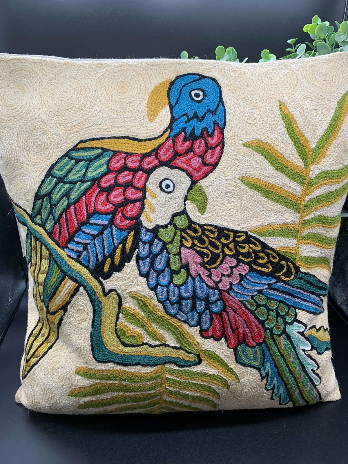 Handmade Chain Stitched Cushion Covers