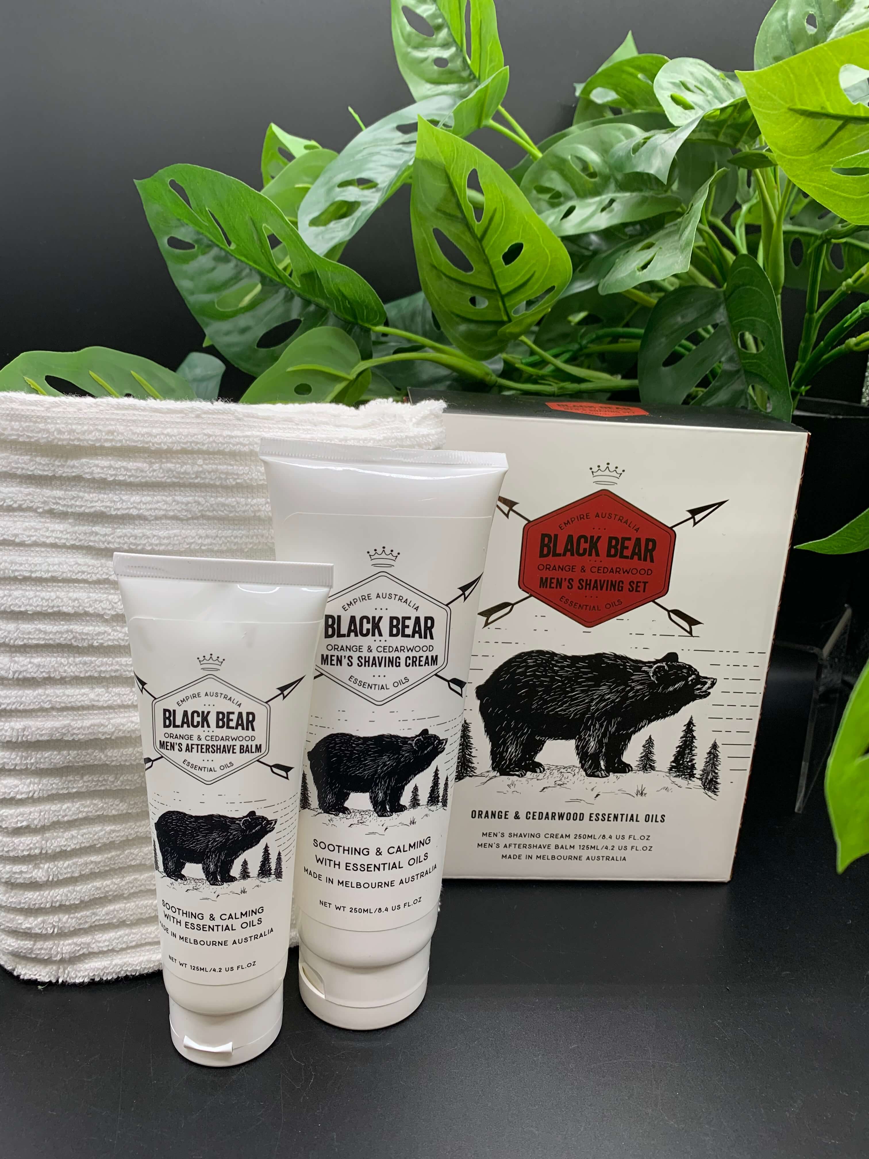 Men's Australian Black Bear Shaving Set
