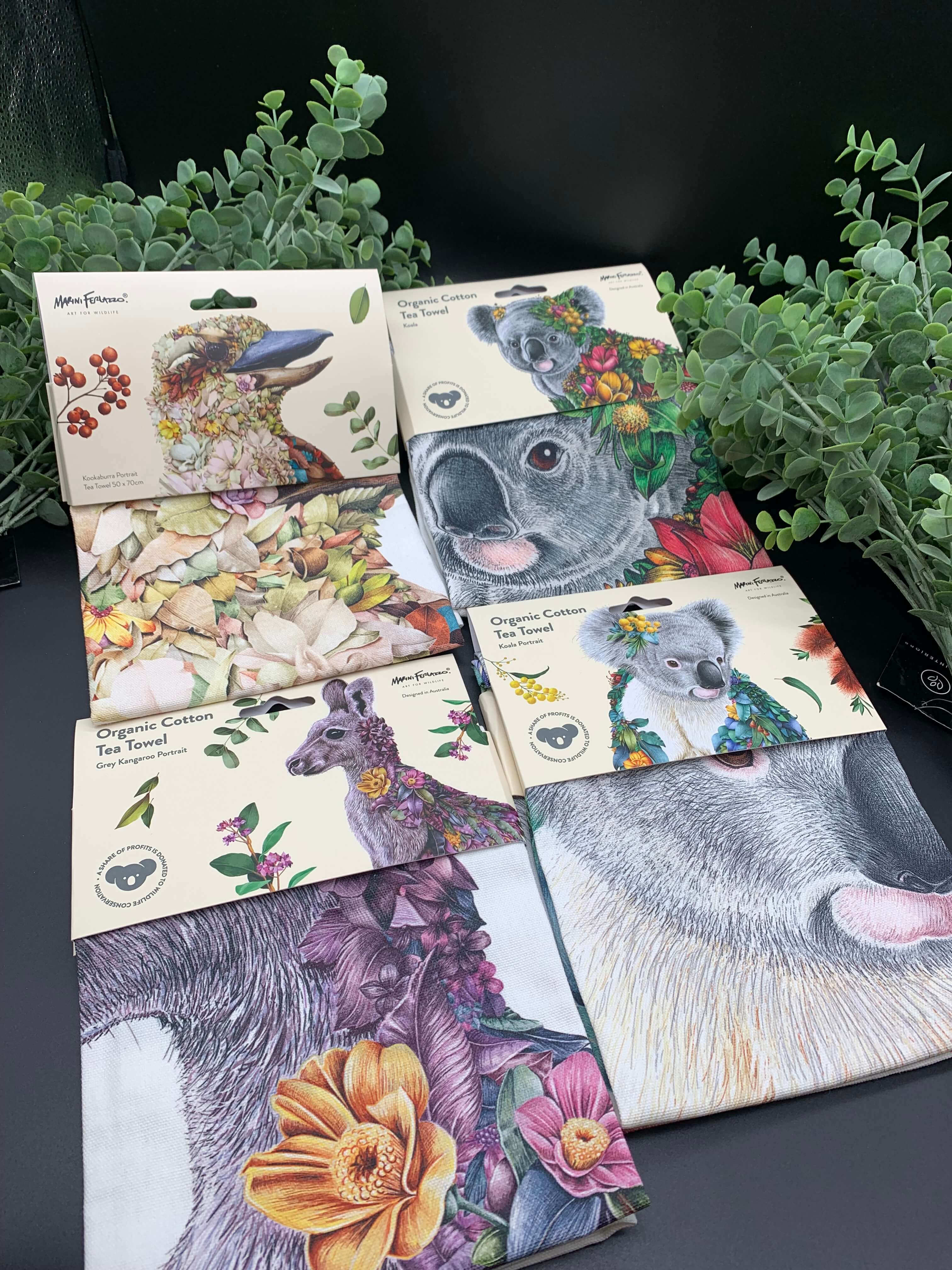Australian Animal Tea Towels