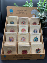 Australian Wooden Brooches