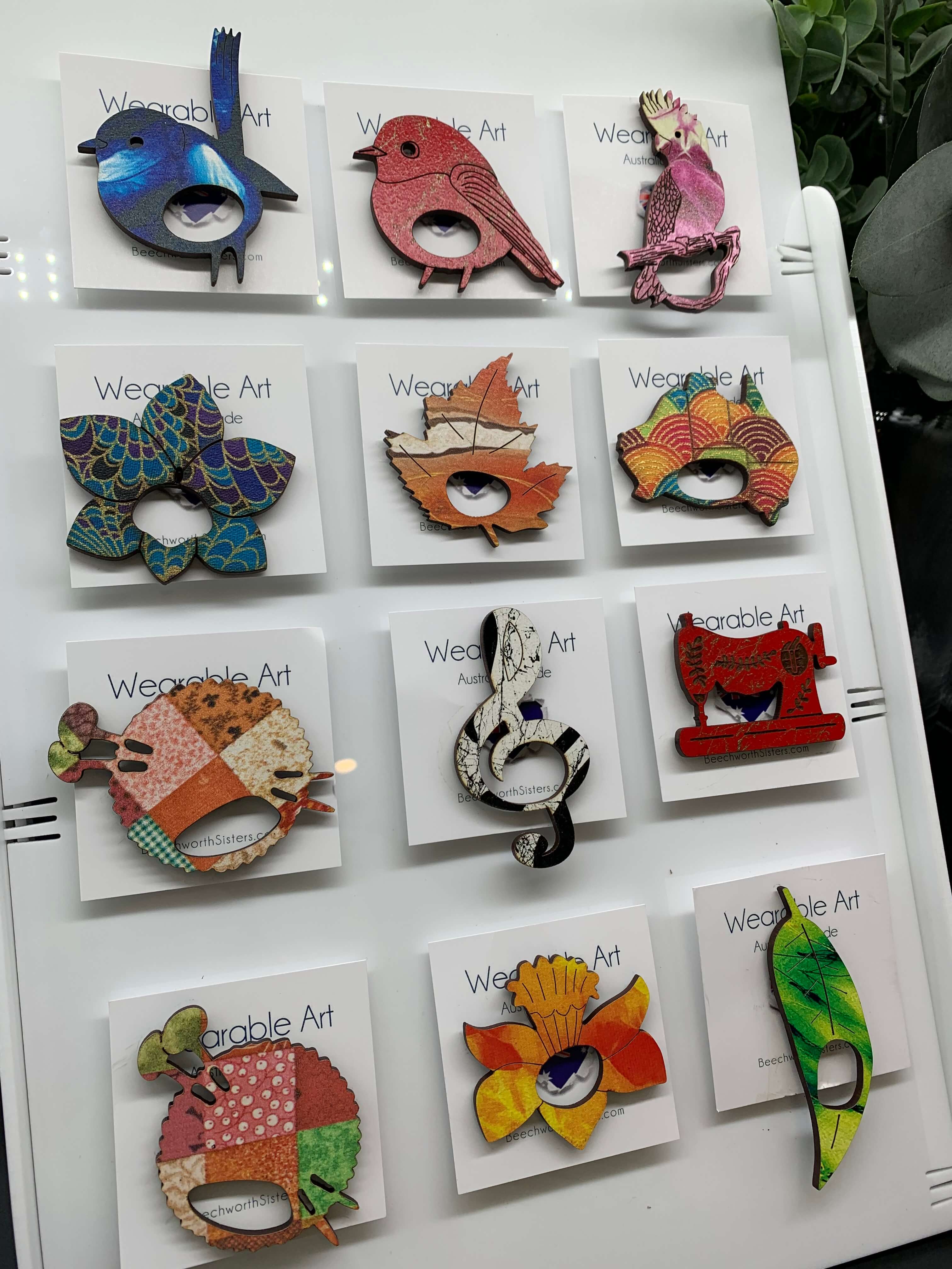 Glasses Brooches