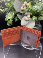 Genuine Leather Wallet and Keyring Set