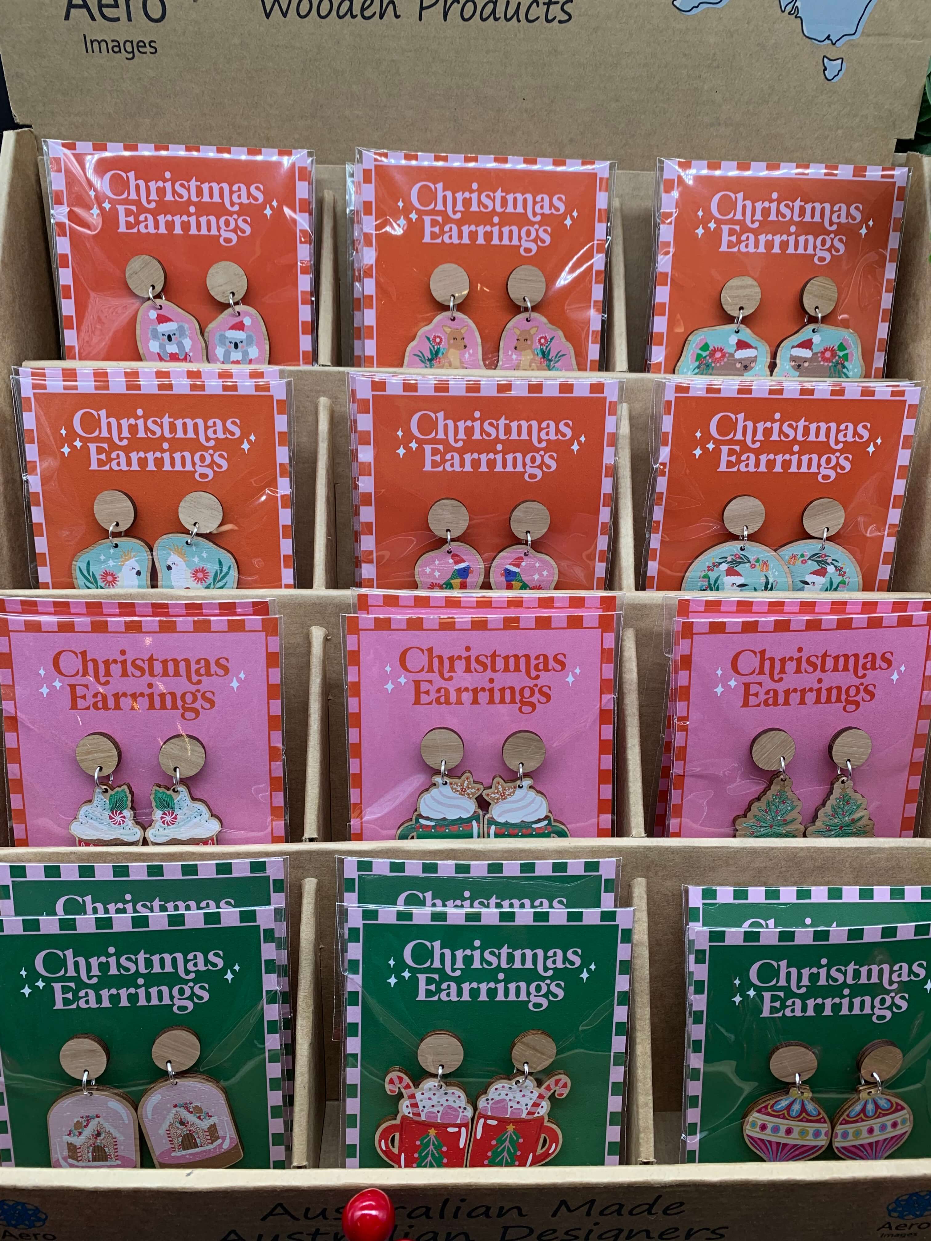 Australian Christmas Earrings
