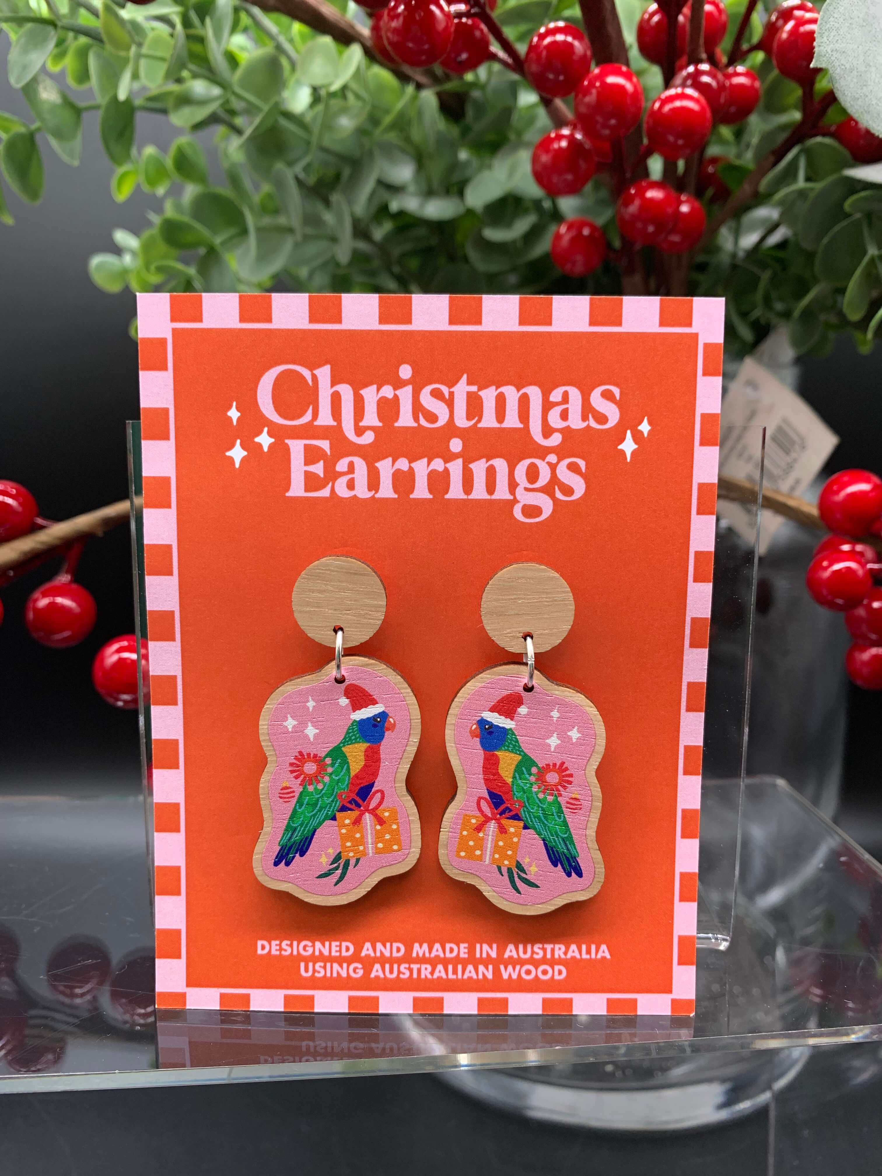 Australian Christmas Earrings