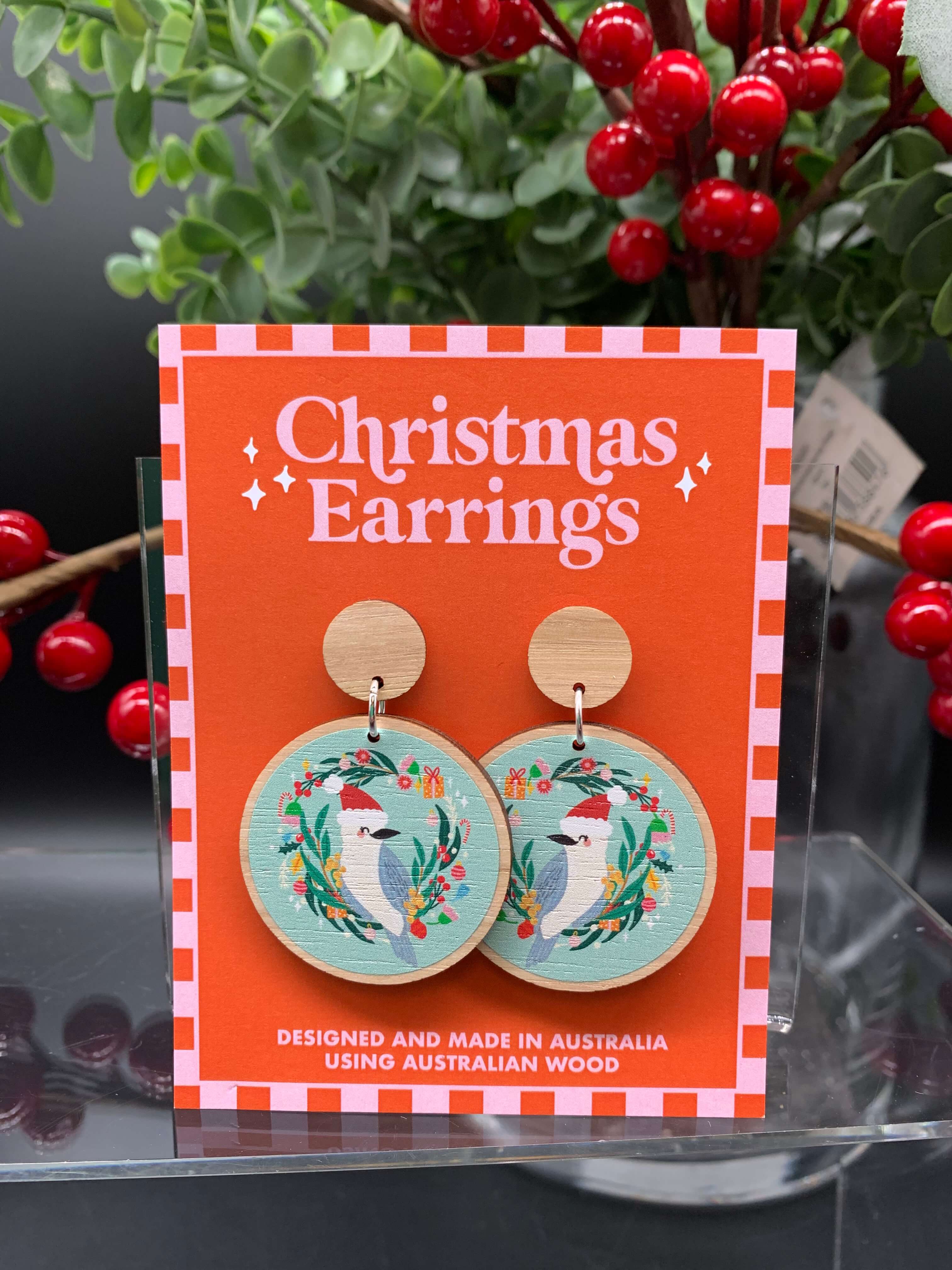 Australian Christmas Earrings