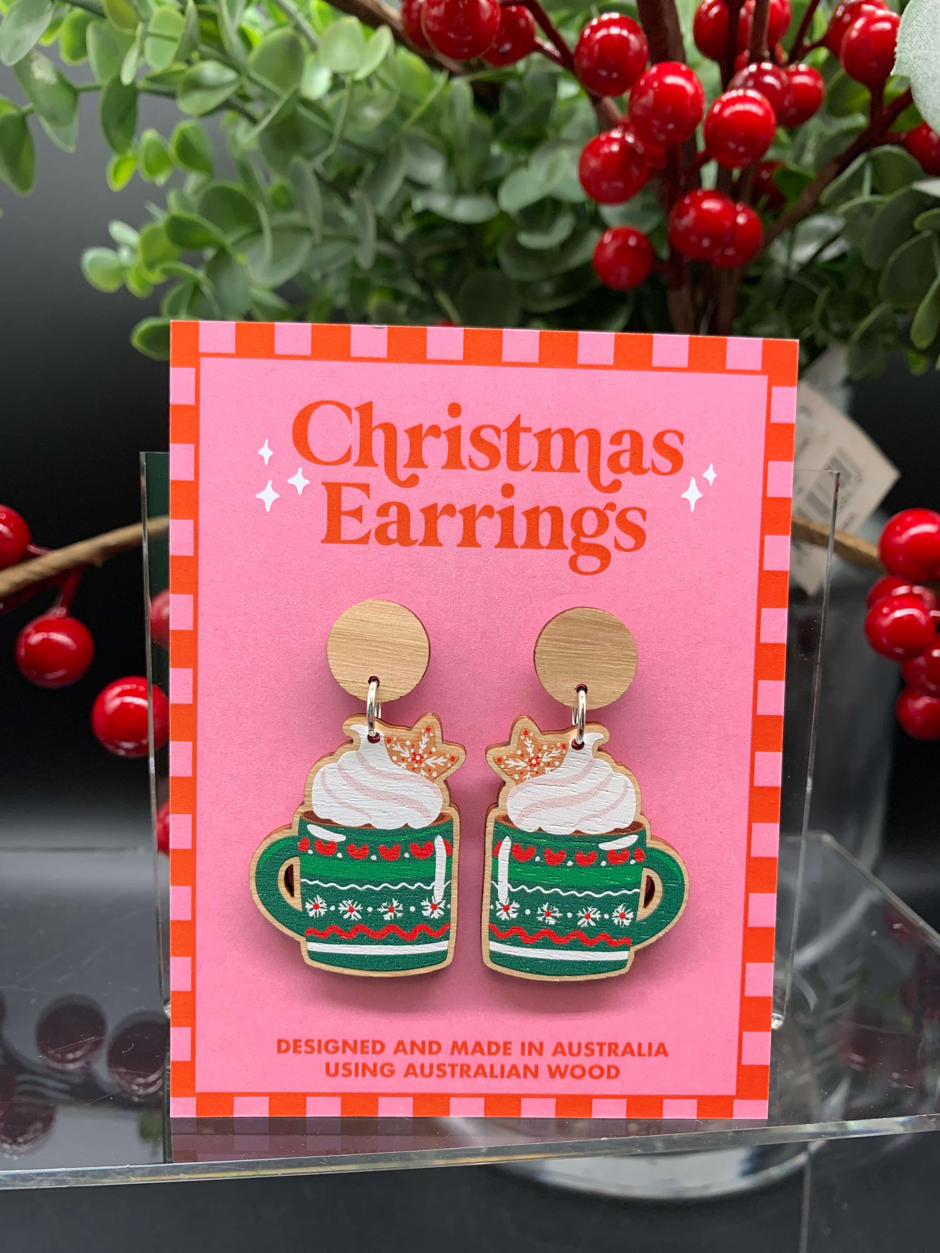 Australian Christmas Earrings