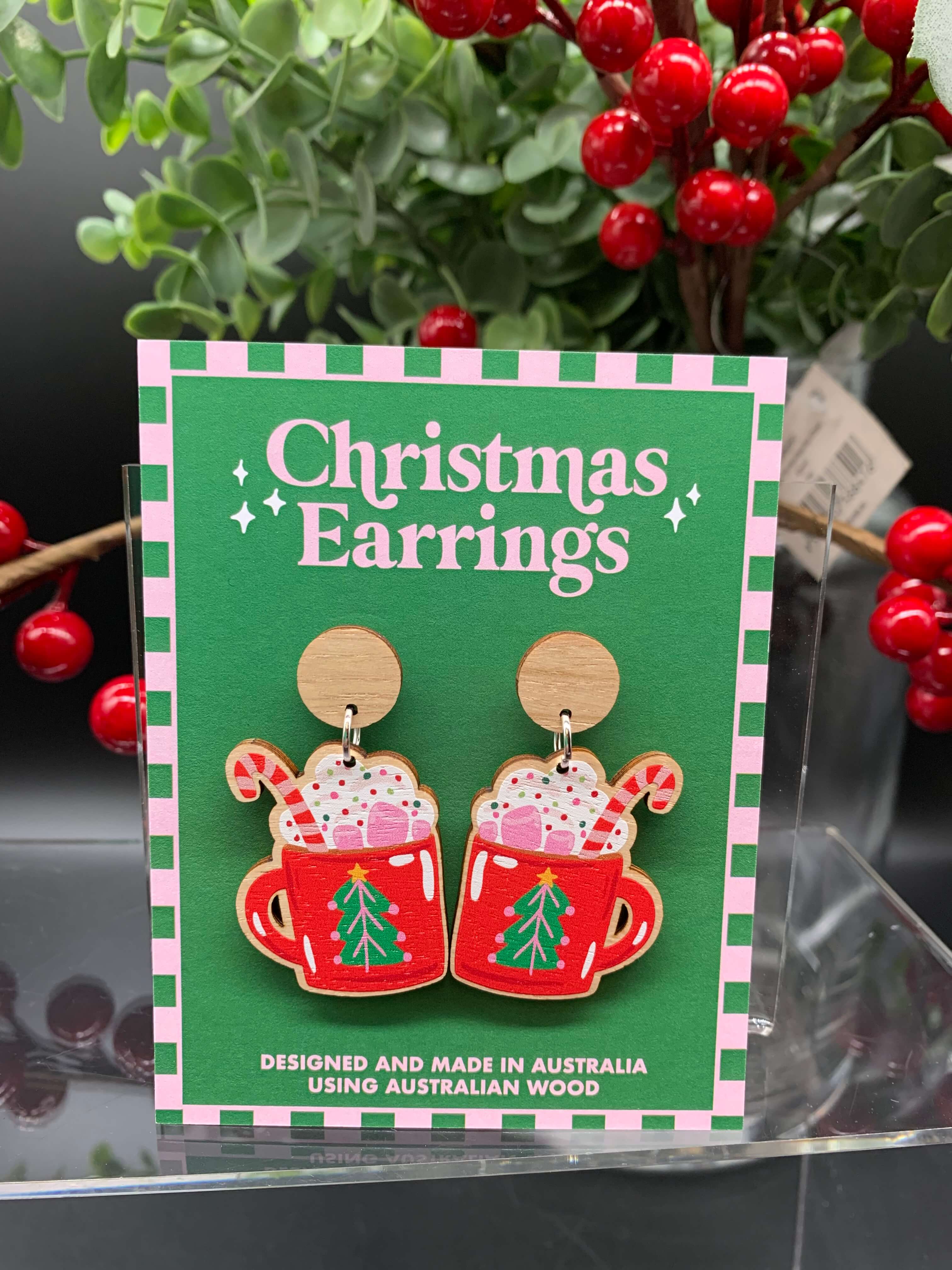 Australian Christmas Earrings