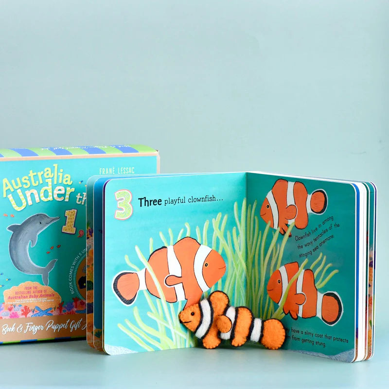 Under the Sea Book and Finger Puppet Set