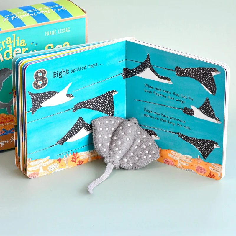 Under the Sea Book and Finger Puppet Set