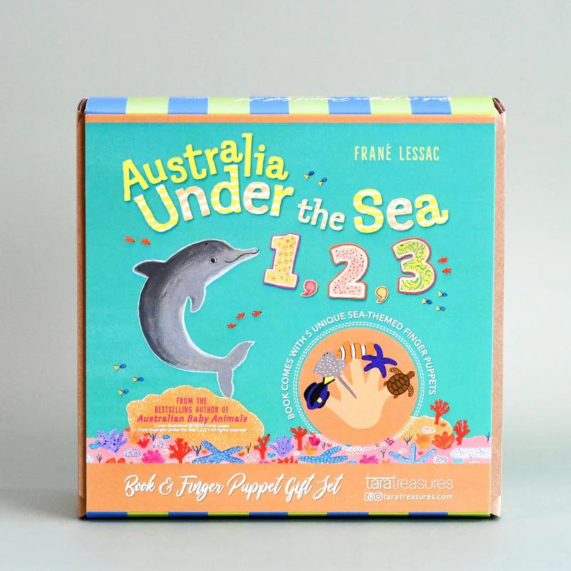 Under the Sea Book and Finger Puppet Set