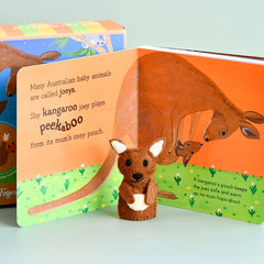 Australian Finger Puppets and Book Set